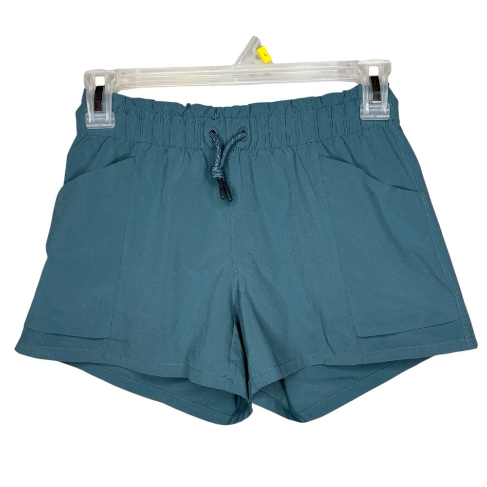 Athleta Girl athletic shorts teal Blue size 12 / large drawstring